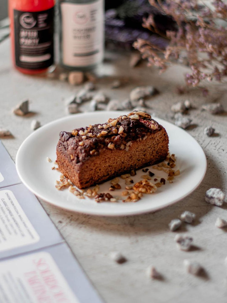Gluten-free caramilized fig Banana Cake