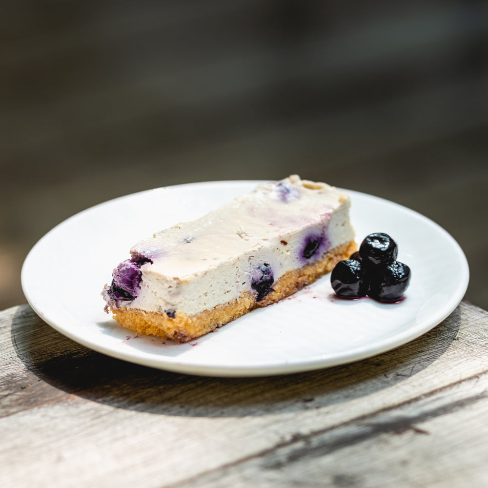 Lemon Blueberry Keto cheesecake - Fresh Pressery